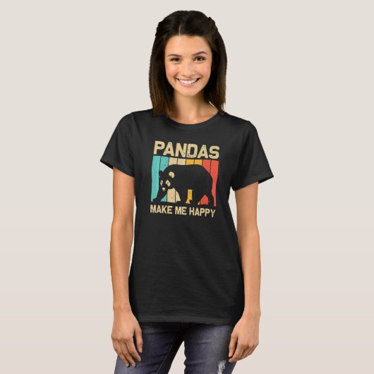 Cool Panda For Men Women Panda Bear Animal  Zookee T-Shirt (Vorne ganz)