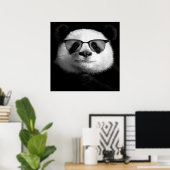 Cool Panda Poster | Niedlich Panda Lover (Heimbüro)