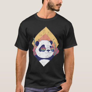 Cool Panda - Retro Funny Panda Bär in Sonnenbrille T-Shirt