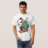 Cool Panda Skater Men’s T-Shirt | Fun Streetwear C (Vorne ganz)
