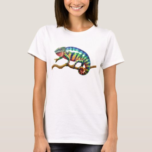 Cool Panther Chameleon Crop Shirt (Vorderseite)