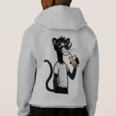 Cool Panther Graphic T-Shirt - Funny Bubble Tee Sh (Rückseite)