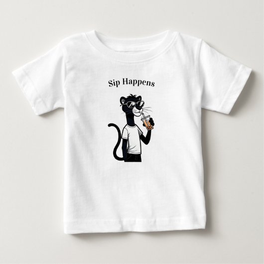 Cool Panther Graphic T-Shirt - Funny Bubble Tee Sh (Vorderseite)