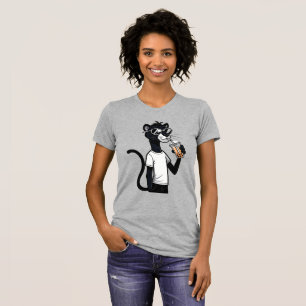 Cool Panther Graphic T-Shirt - Funny Bubble Tee Sh