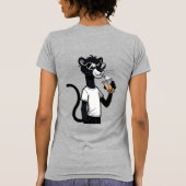 Cool Panther Graphic T-Shirt - Funny Bubble Tee Sh (Rückseite)