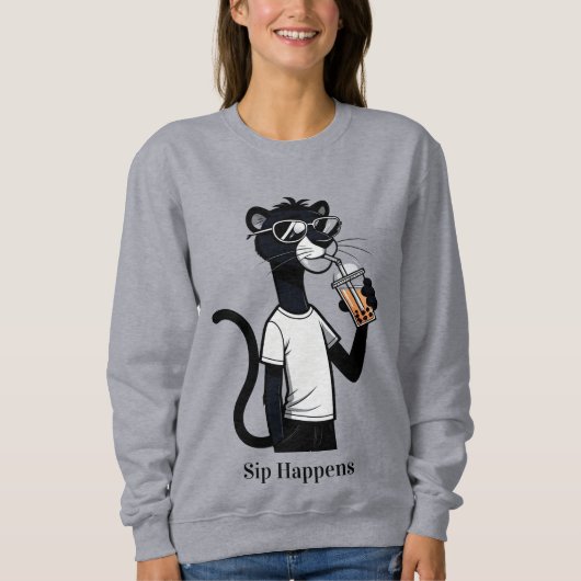 Cool Panther Graphic T-Shirt - Funny Bubble Tee Sh (Vorderseite)