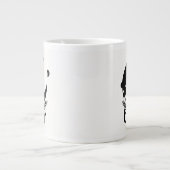 Cool Papa Bär Wortkunst Jumbo-Tasse (Vorderseite)