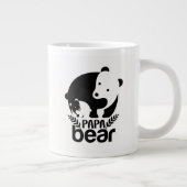 Cool Papa Bär Wortkunst Jumbo-Tasse (Rechts)