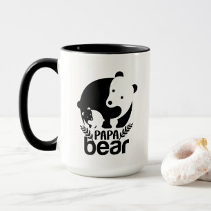 Cool Papa Bär Wortkunst Tasse