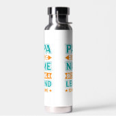 Cool Papa Dad Wortkunst Trinkflasche (Links)