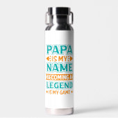 Cool Papa Dad Wortkunst Trinkflasche (Vorne)