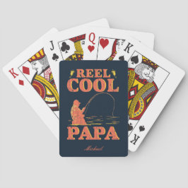 Cool Papa Funny Fishing Vatertag Spielkarten