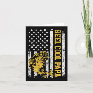 Cool Papa Patriotic Fishing Design O Karte