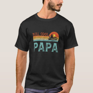 Cool Papa Retro Angeltag Vatertag T-Shirt