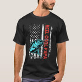 Cool Papa USA Flag Father's Day T-Shirt (Vorderseite)