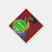 COOL! Paper Cocktail Napkins -3 Ply- 50 Pack Ecru Serviette (Ecke)