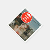 Cool! Paper Napkin - Personalisiert Serviette (Ecke)