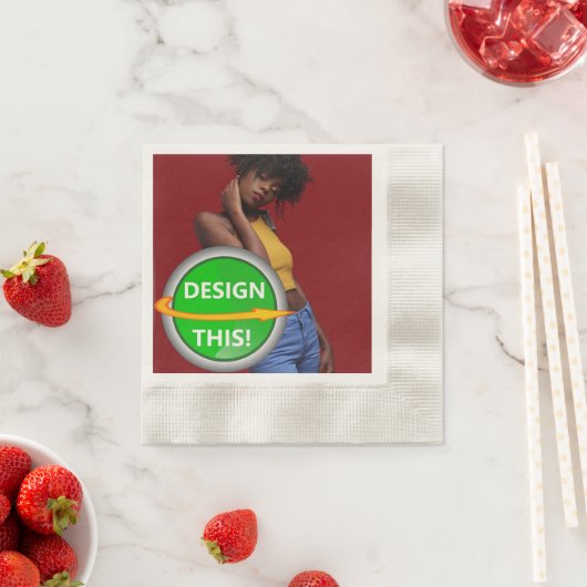 COOL! Papier Cocktail Napkins - 50 Pack Ecru Serviette (Beispiel)