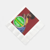 COOL! Papier geprägtes Mittagessen Napkins -50-Pac Serviette (Ecke)