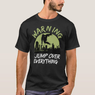 Cool Parkour Freestyle City Runner Urban Ninja Cut T-Shirt