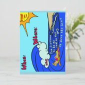 Cool party invite  einladung (Stehend Vorderseite)