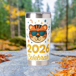 Cool Party Tiger Thermobecher