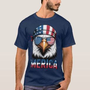 Cool patriotischer Adler Merica T-Shirt