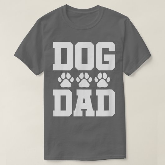 Cool Paw dog breed dad  T-Shirt (Design vorne)