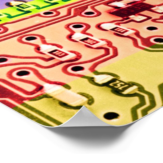 Cool PCB Electronic Computer Tech Printed Circuit Poster (Ecke)