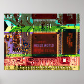 Cool PCB Electronic Computer Tech Printed Circuit Poster (Vorne)