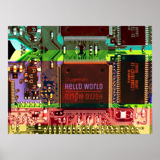 Cool PCB Electronic Computer Tech Printed Circuit Poster (Vorne)