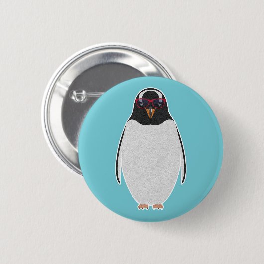 COOL PENGUIN BUTTON (Vorne & Hinten)