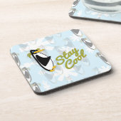 Cool Penguin Pal Getränkeuntersetzer (Linke Seite)