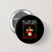 Cool People Are Born In December Christian Christm Button (Vorne & Hinten)