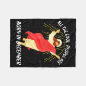 Cool People Are Born In December Christian Christm Fleecedecke (Vorderseite (Horizontal))