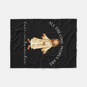 Cool People Are Born In December Christian Christm Fleecedecke (Vorderseite (Horizontal))