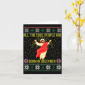 Cool People Are Born In December Christian Christm Karte (Gelbe Blume)