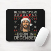 Cool People Are Born In December Christian Christm Mousepad (Mit Mouse)