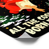 Cool People Are Born In December Christian Christm Poster (Ecke)