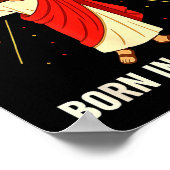 Cool People Are Born In December Christian Christm Poster (Ecke)