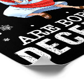 Cool People Are Born In December Christian Christm Poster (Ecke)