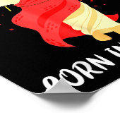 Cool People Are Born In December Christian Christm Poster (Ecke)