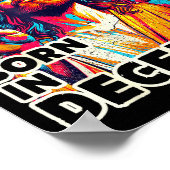 Cool People Are Born In December Christian Christm Poster (Ecke)