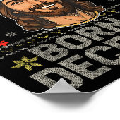 Cool People Are Born In December Christian Christm Poster (Ecke)