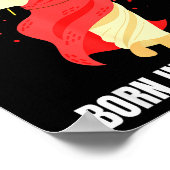 Cool People Are Born In December Christian Christm Poster (Ecke)