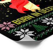 Cool People Are Born In December Christian Christm Poster (Ecke)