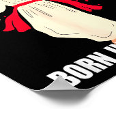 Cool People Are Born In December Christian Christm Poster (Ecke)