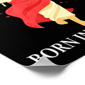 Cool People Are Born In December Christian Funny J Poster (Ecke)