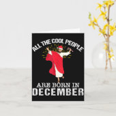 Cool People Are Born In December Christian Jesus C Karte (Gelbe Blume)