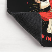 Cool People Born In December Birthday Funny Jesus Mousepad (Ecke)